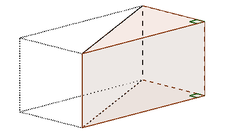 Prisme triangulaire : formules et calcul de volume et d'aire